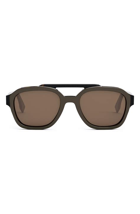 fendi disco aviator metal sunglasses|fendi round 52mm sunglasses.